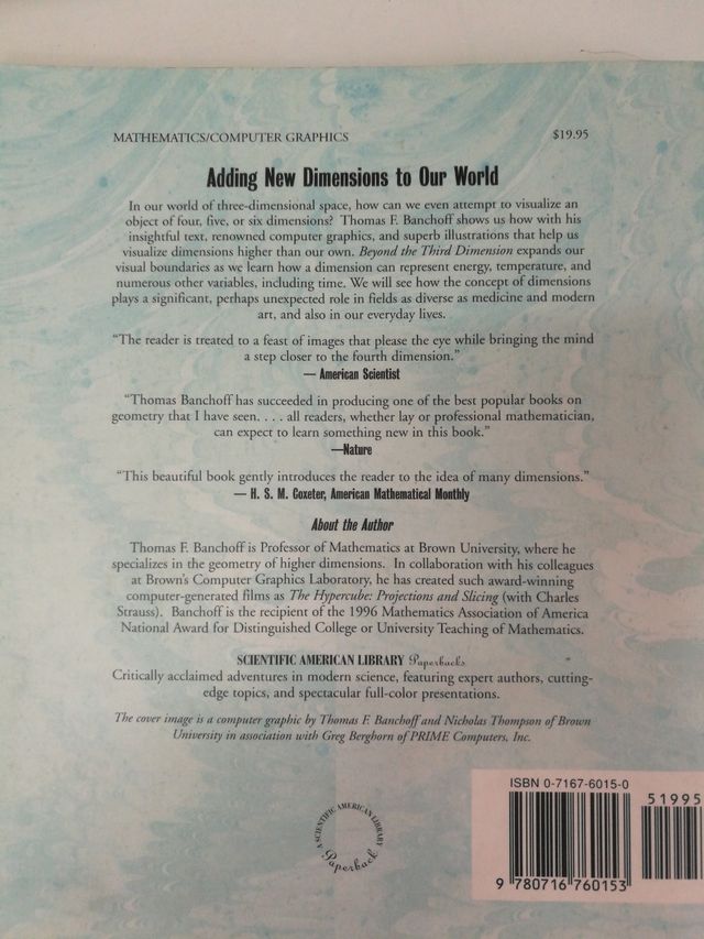 beyond the third dimension NUEVO