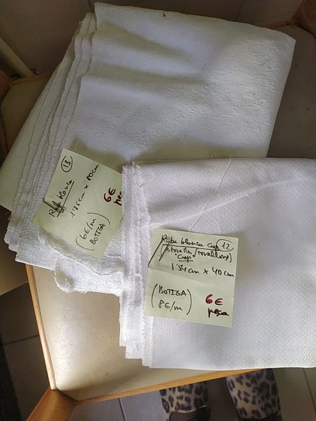 Retales ropa blanca - Rebajas