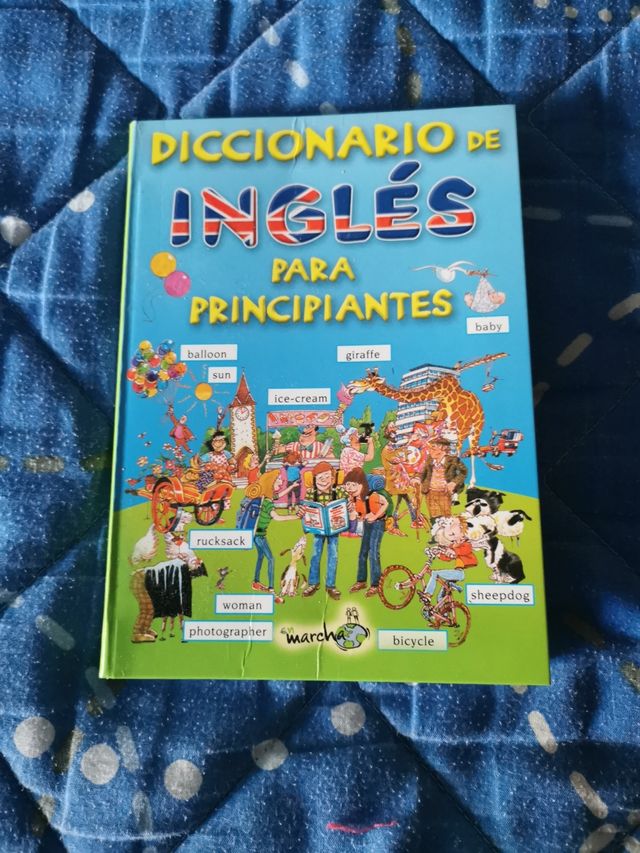 diccionario inglés + patito feo ingles + fichas in