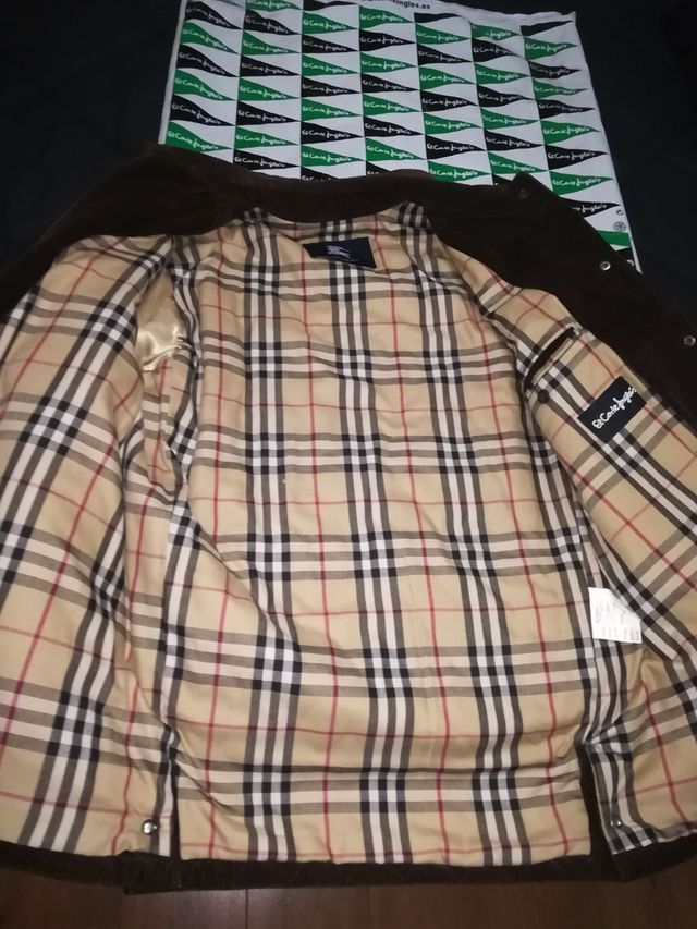 Burberry abrigo pana hombre.