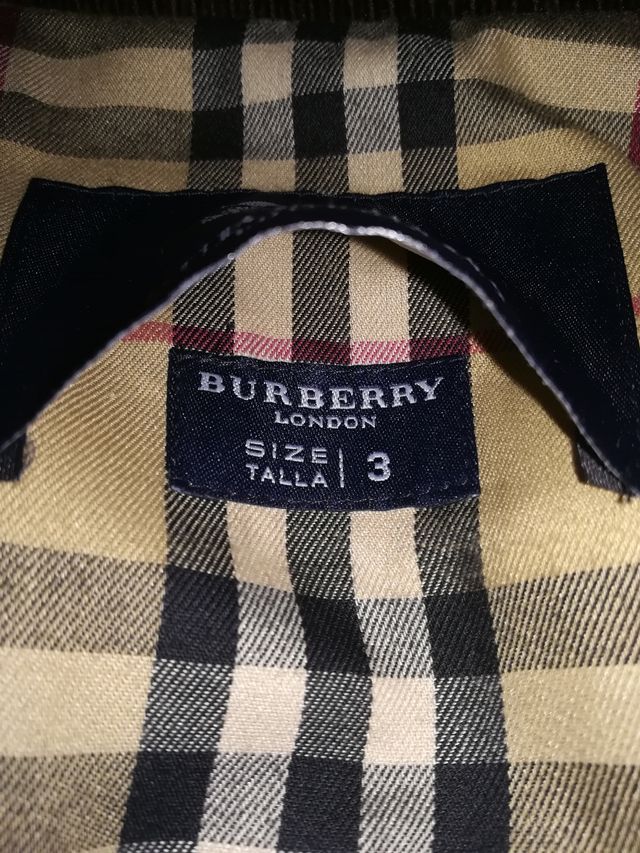 Burberry abrigo pana hombre.
