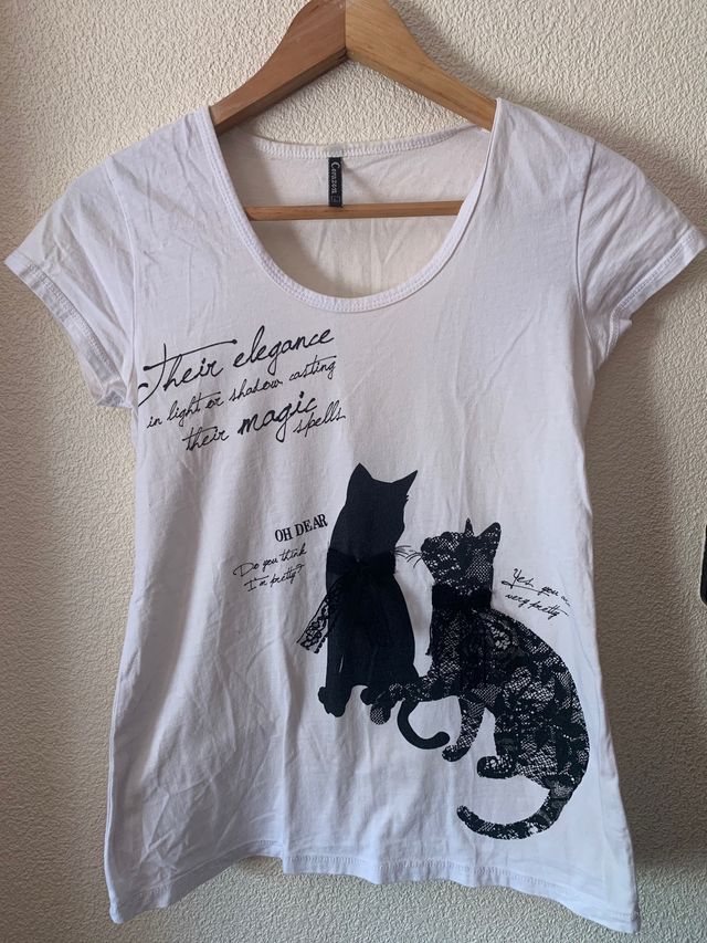 Camiseta blanca manga corta