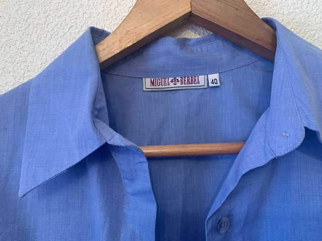 Camisa azul mujer