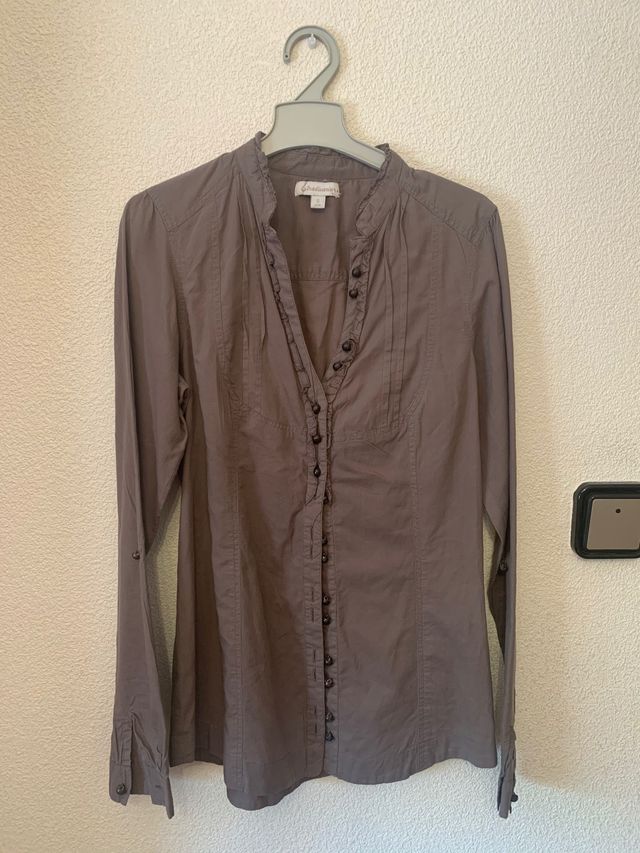 Camisa mujer color topo