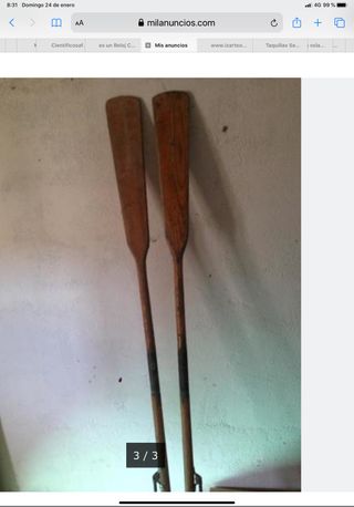 Remos de madera de segunda mano por 80 € en Villanueva La Blanca en