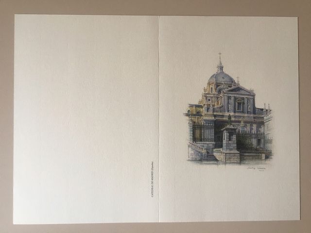 5 Láminas de catedrales 21x14.5 cm