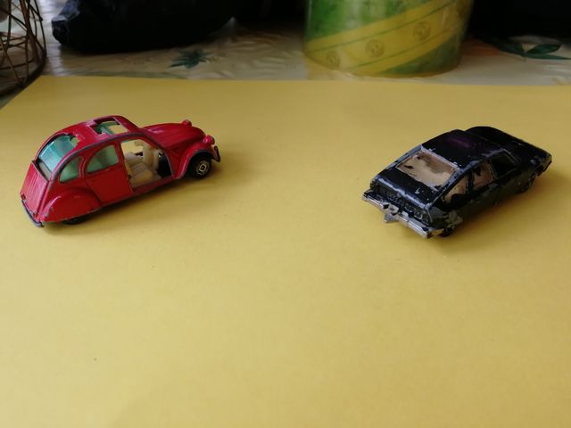 Coches Citroen en miniatura de la década de los 80