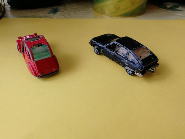 Coches Citroen en miniatura de la década de los 80