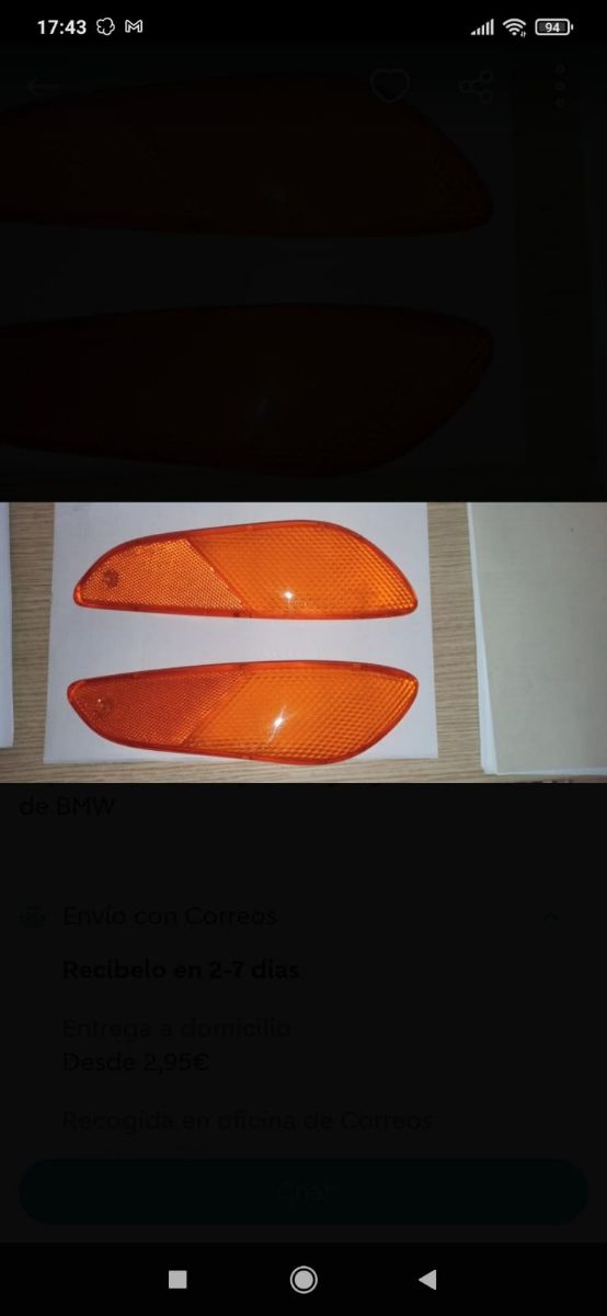 intermitentes, tulipas BMW