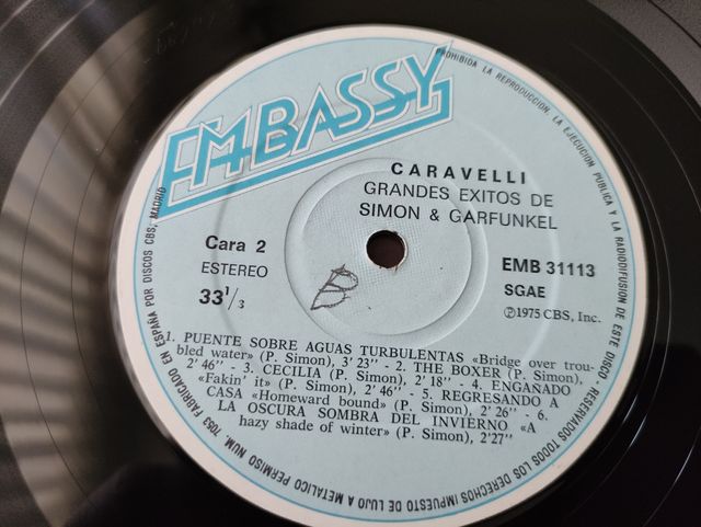 Disco de vinilo Caravelli