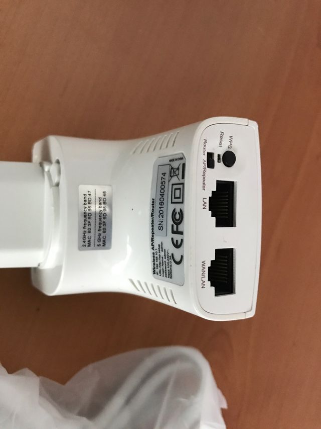 Repetidor wifi o lan