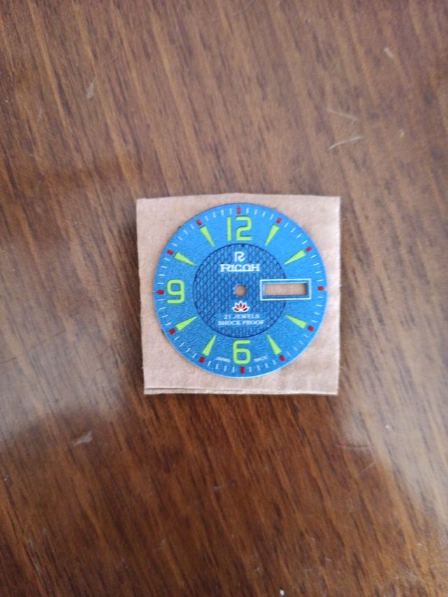 Dos Diales azules reloj marca RICOH