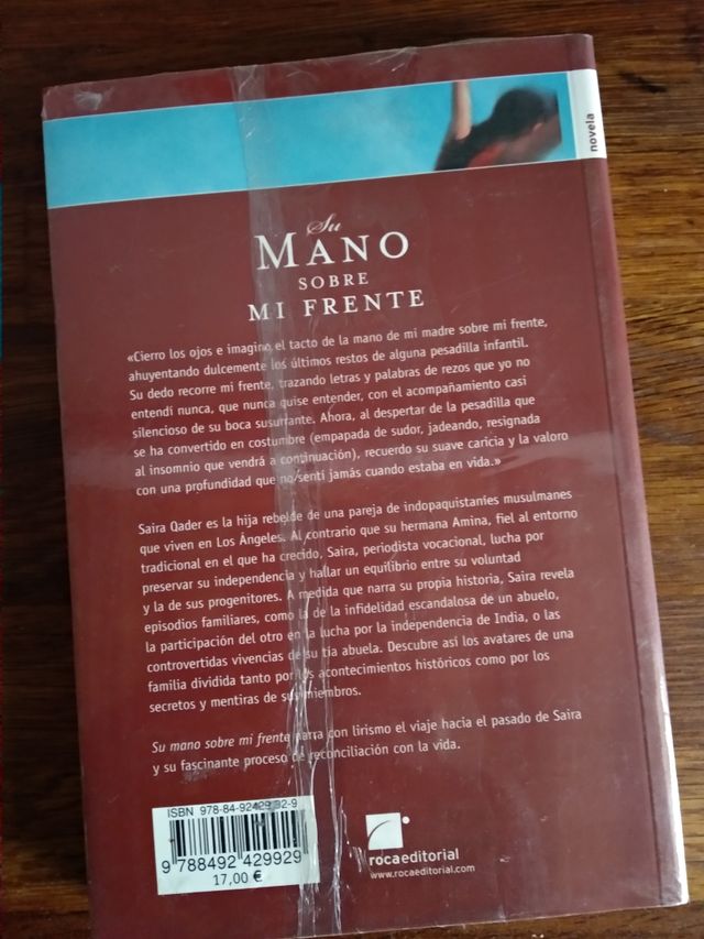 Su mano sobre mi frente