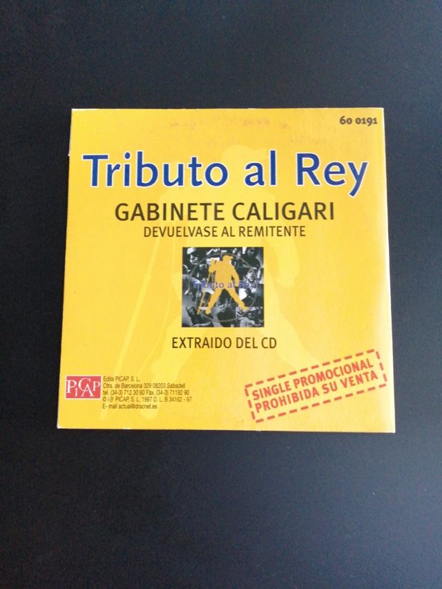 GABINETE CALIGARI. Devuelvase al remitent. Tributo