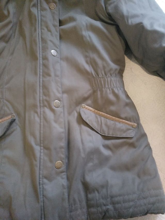 parka forrada verde militar