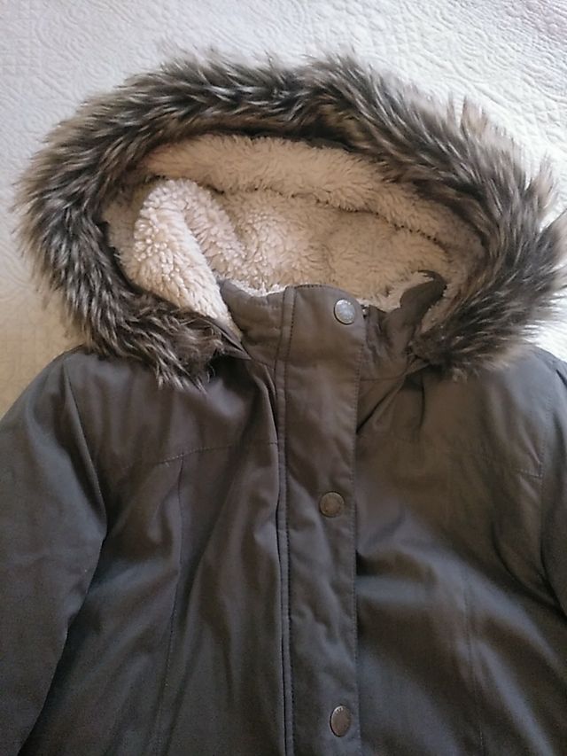 parka forrada verde militar