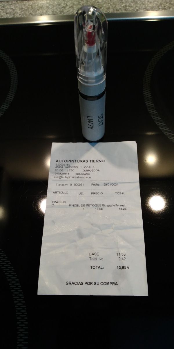 Pincel de retoque NUEVO Gris delfín LW7Y bicapa