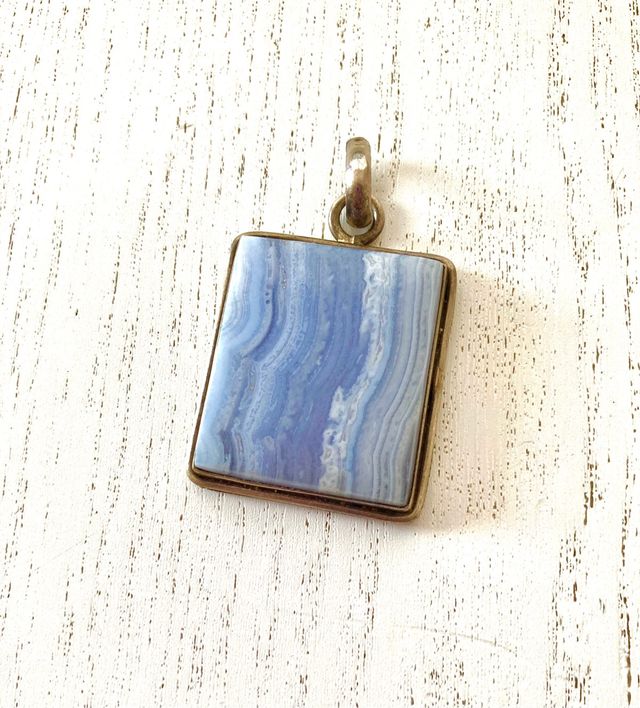 Colgante de Calcedonia y plata 925