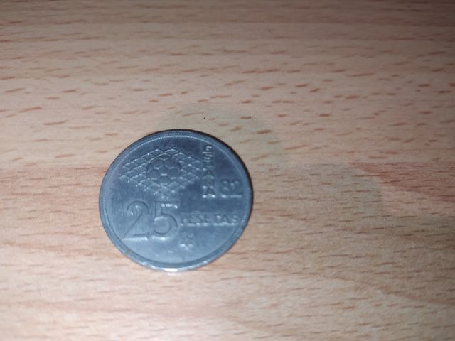 Moneda 25 pesetas España 82