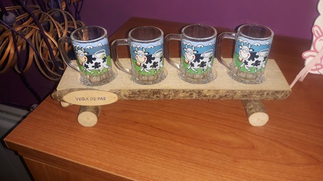 juego chupitos de vaca artesanal