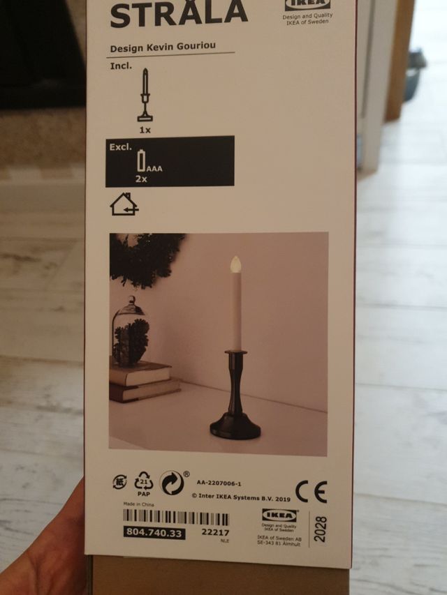 candelabro Led ikea decorativo