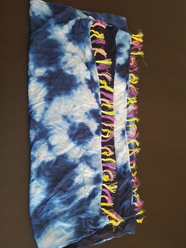 toallas azul y telas