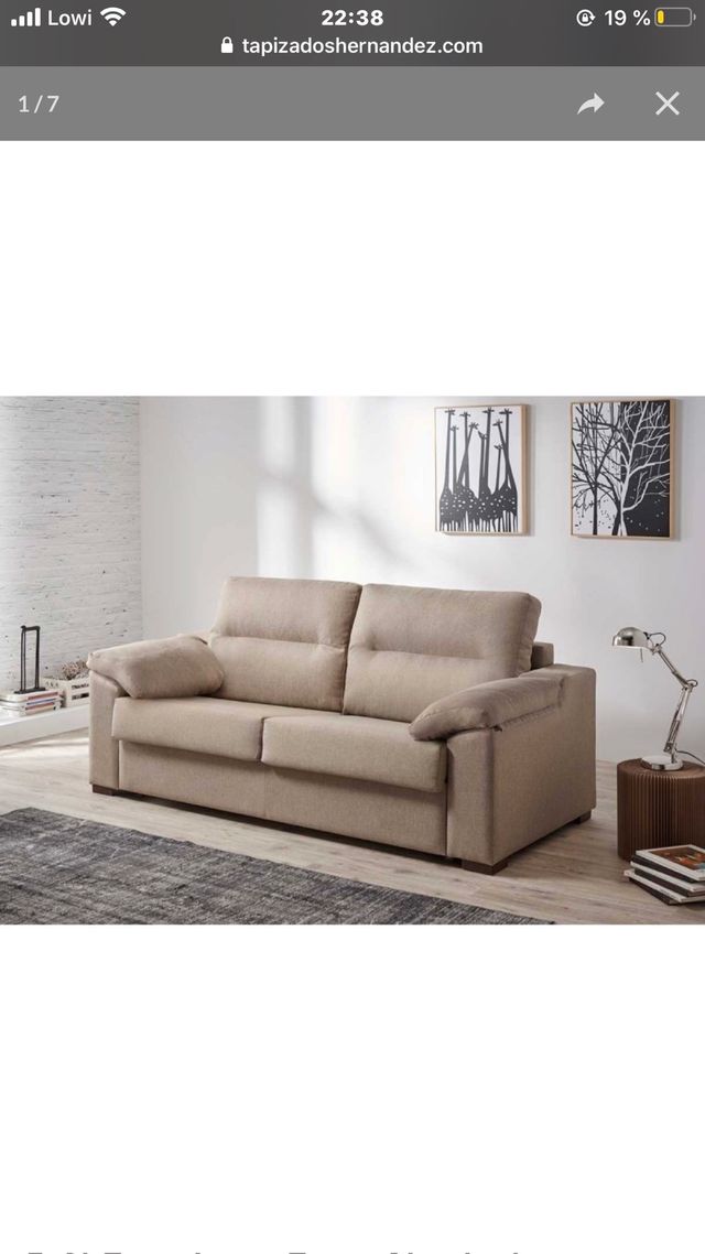 Sofá Chaisleongue nuevo de fábrica