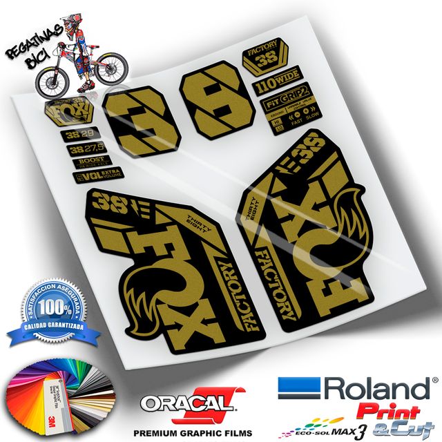 Pegatinas horquilla fox 38 factory ebike 21 wp437