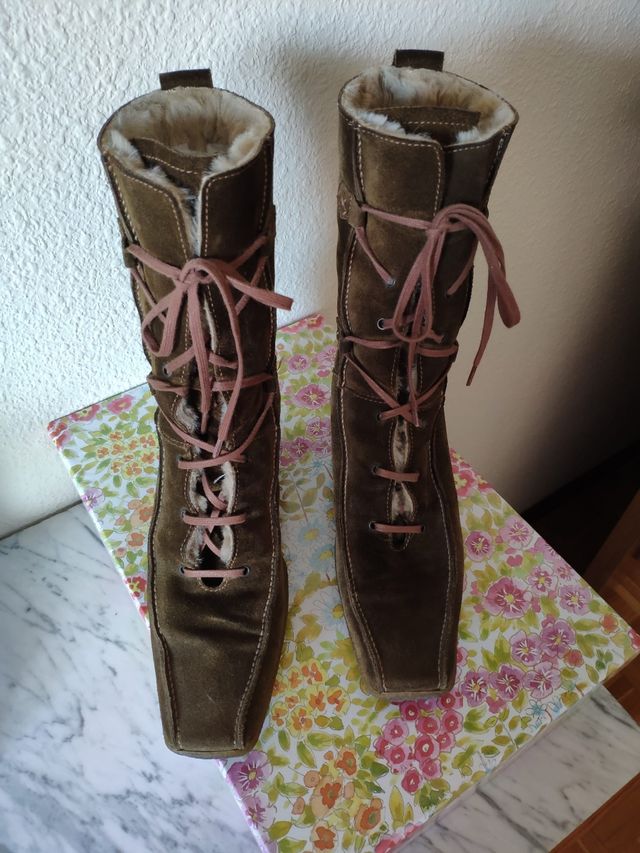 Botas de ante verdes de Hobby