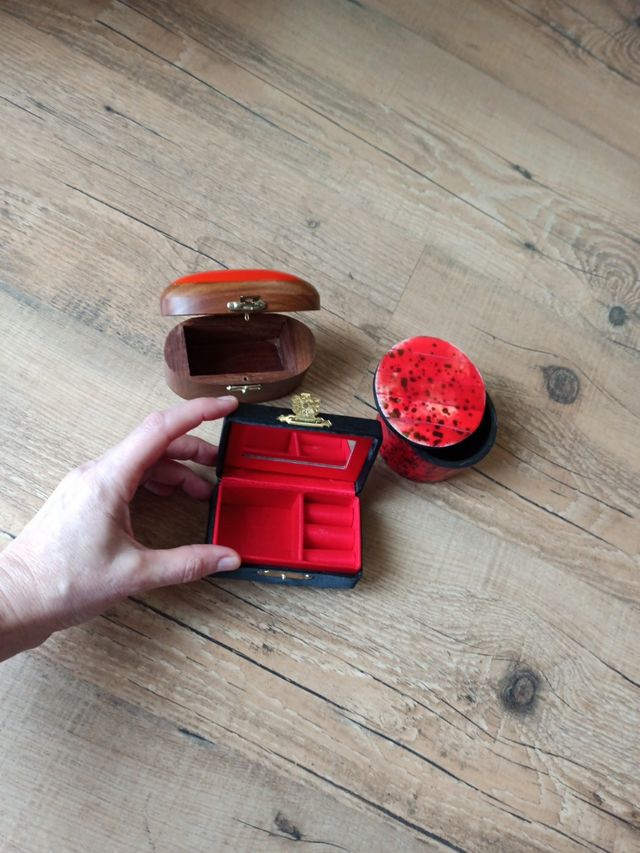 tres cajitas decorativas