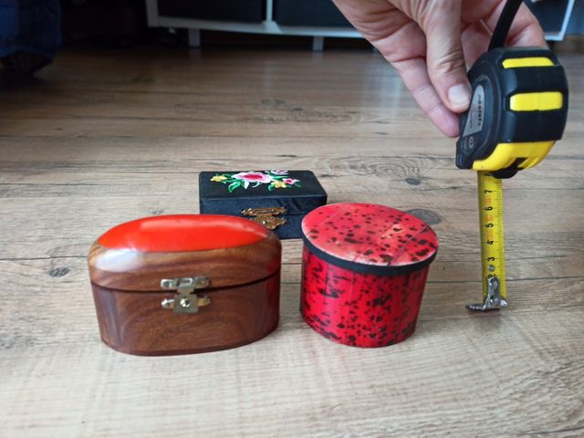 tres cajitas decorativas