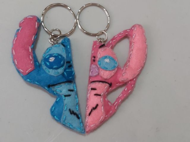Llavero Stitch & Angel Disney