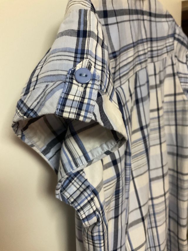 Camisa algodón cuadros