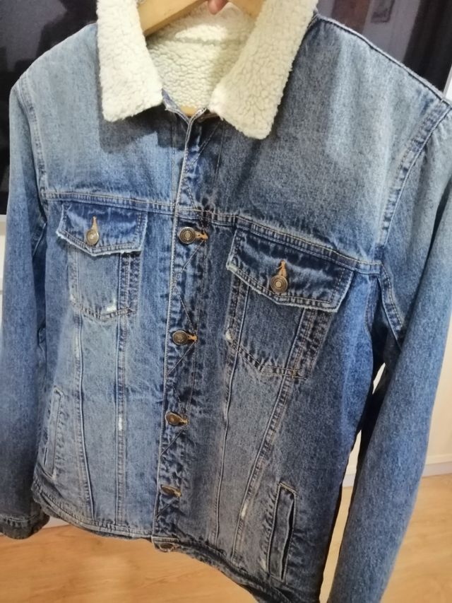 CHAQUETA VAQUERO BORREGITO HOMBRE ZARA