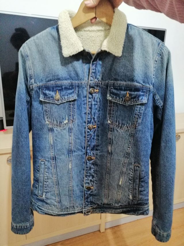 CHAQUETA VAQUERO BORREGITO HOMBRE ZARA