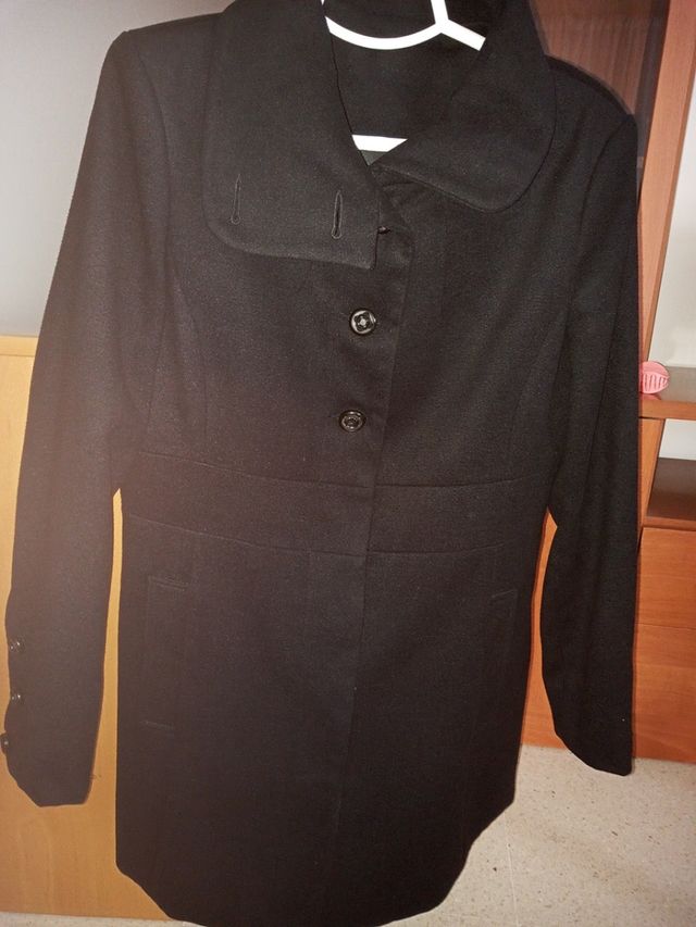 Abrigo Paño Negro