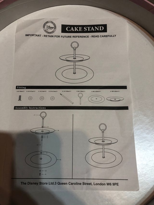 Expositor para dulces/tartas/cupcakes  Disney