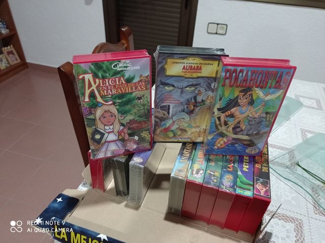 Cinta de video VHS de dibujos