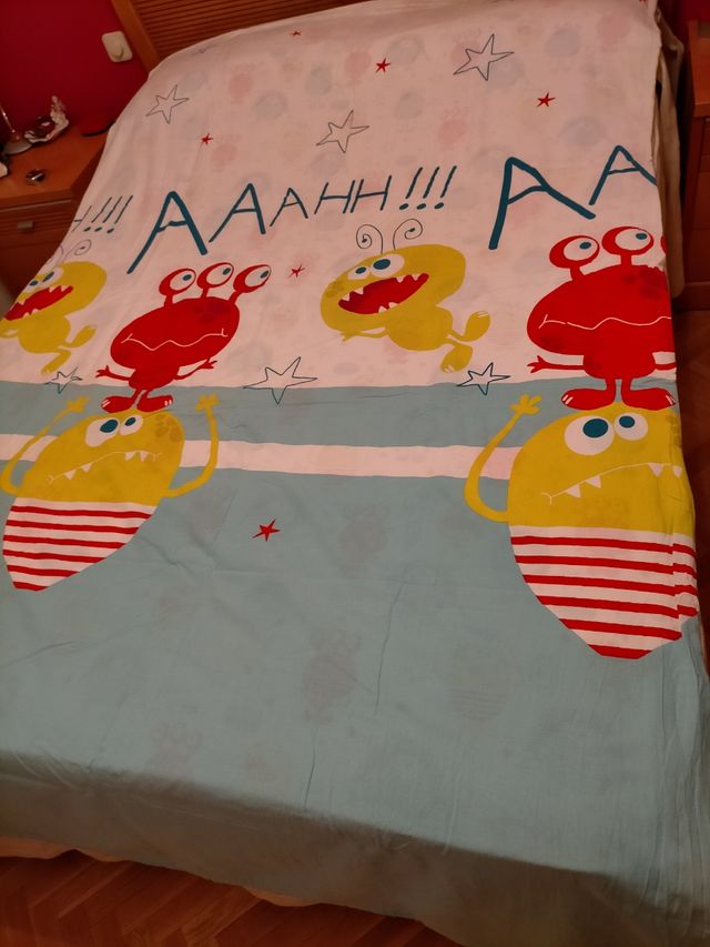 Funda nórdica reversible cama 90 pokemon