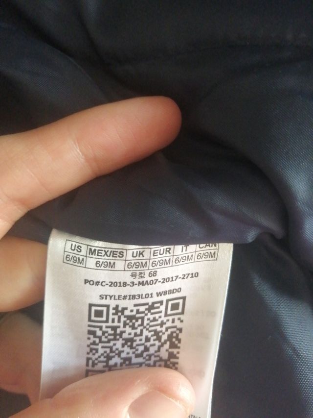 Giacca Guess 6-9months taglia grande