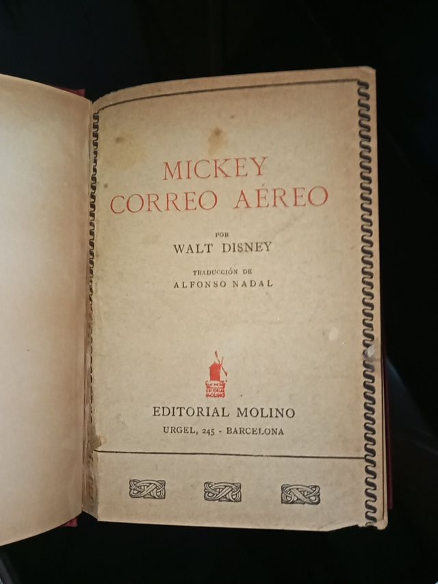 MICKEY CORREO AEREO 1934