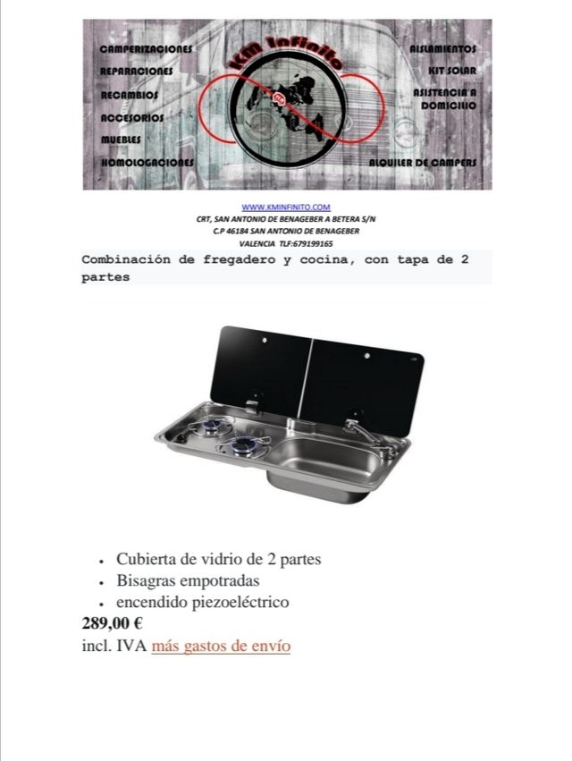 Cocina + fregadero de segunda mano por 289 € en Urbanizacion Cumbres de