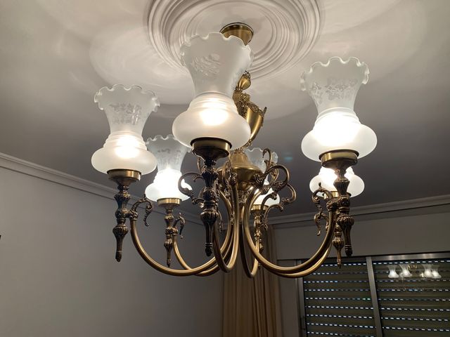 Lámpara techo bronce