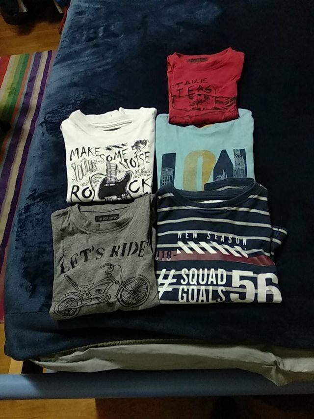 Lote camisetas manga larga niño