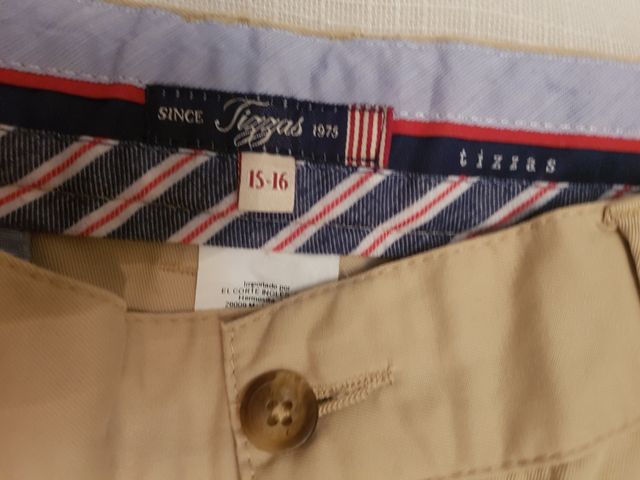 Pantalón niño TIZZAS talla 15-16