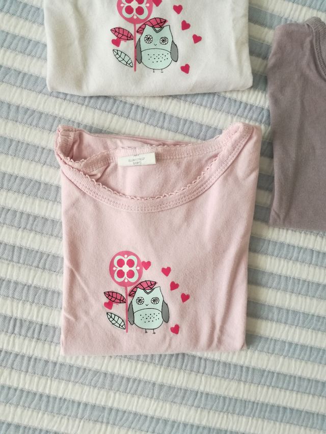 Pack de 3 camisetas interiores. Talla 4-5 años