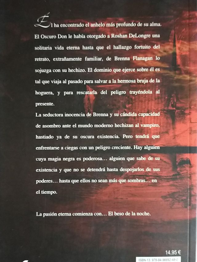 Novela romántica "El beso de medianoche"