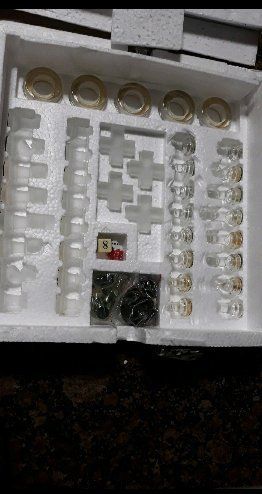 Set de 4 juegos de cristal.