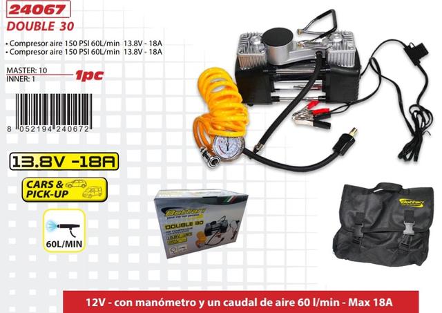 Compresor cuerpo metálico doble