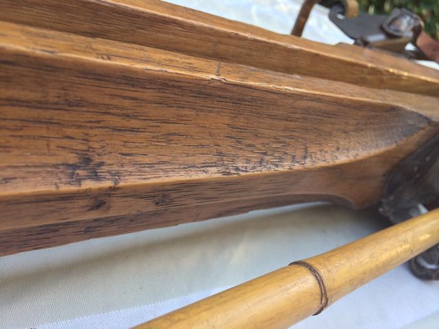 Esquis madera años 50